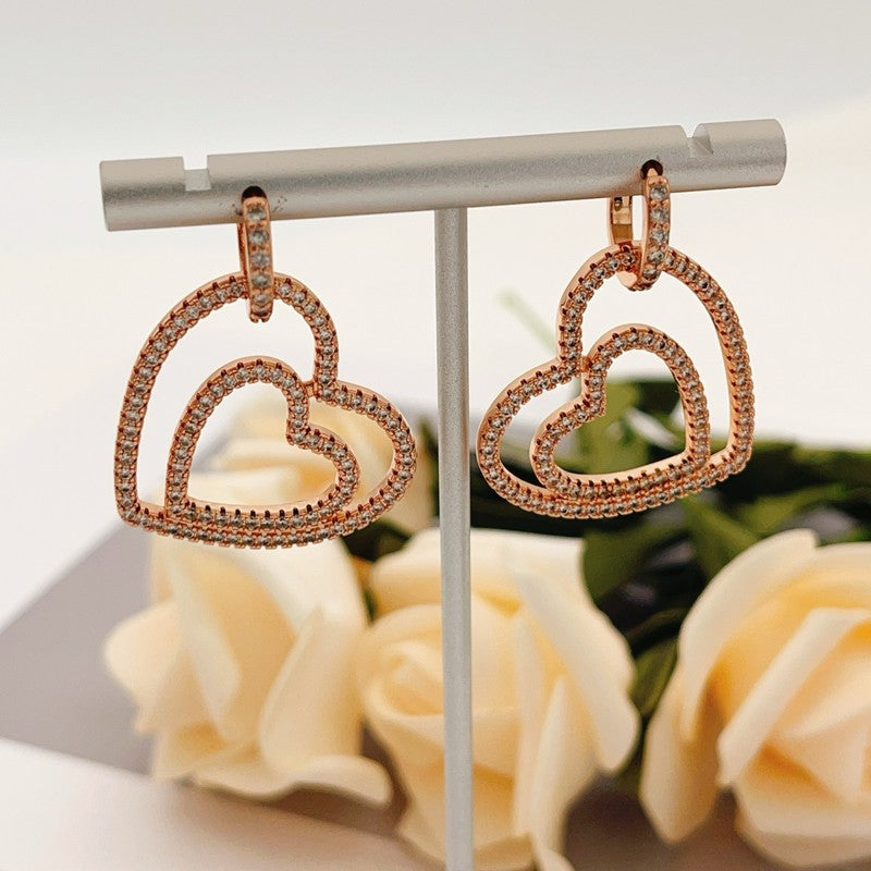 18K Tiffany & Co. Heart Diamond Earrings