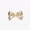 18K Chanel Bow Tie Gold Brooch