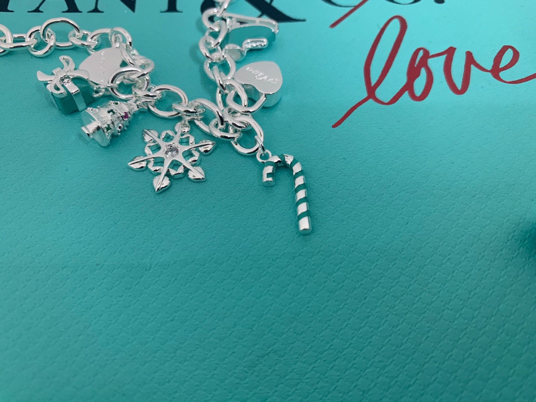 18K Tiffany & Co. Christmas Tag Bracelet