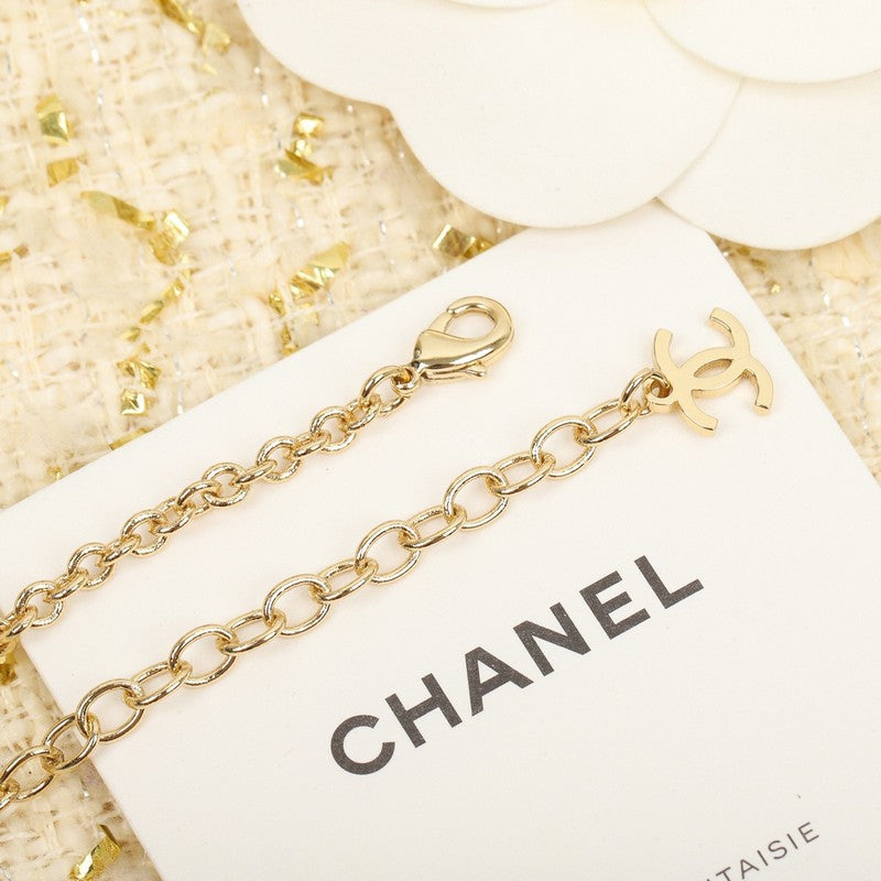 18K Chanel Script Necklace