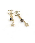 18K Chanel Star Pearls Earrings