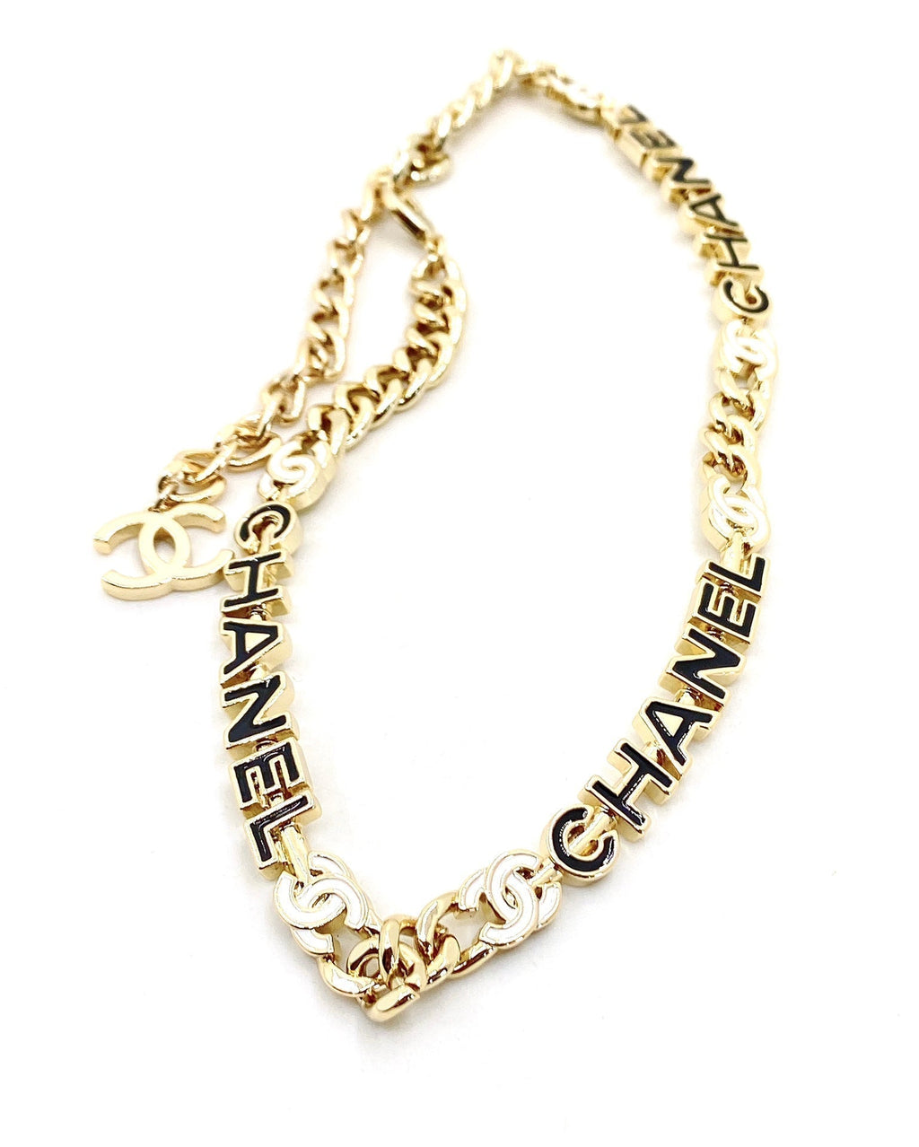 18K Chanel Chain Choker Necklace