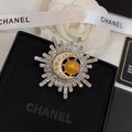18K Chanel Crystal Brooch