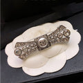18K Chanel Bow Tie Diamond Brooch