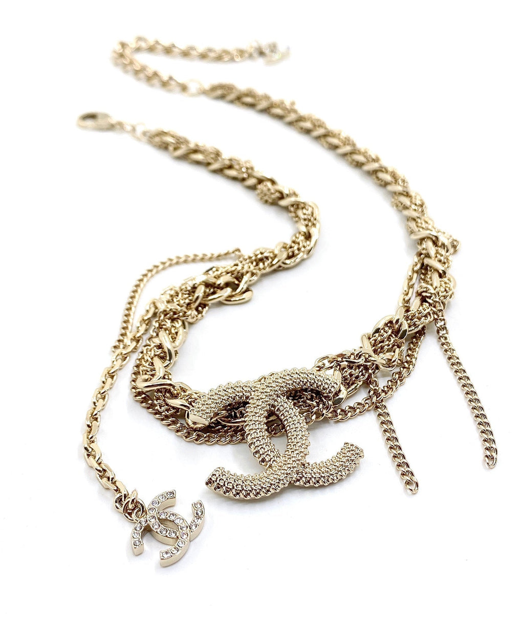 18K Chanel Crystals Choker Necklace