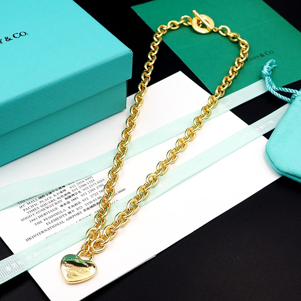 18K Tiffany & Co. Tag Chain Necklace
