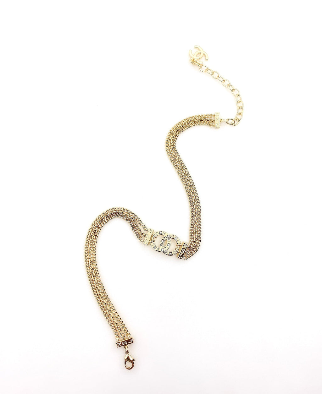 18K Chanel Chain Choker Necklace