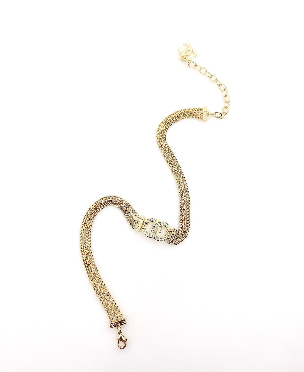 18K Chanel Chain Choker Necklace