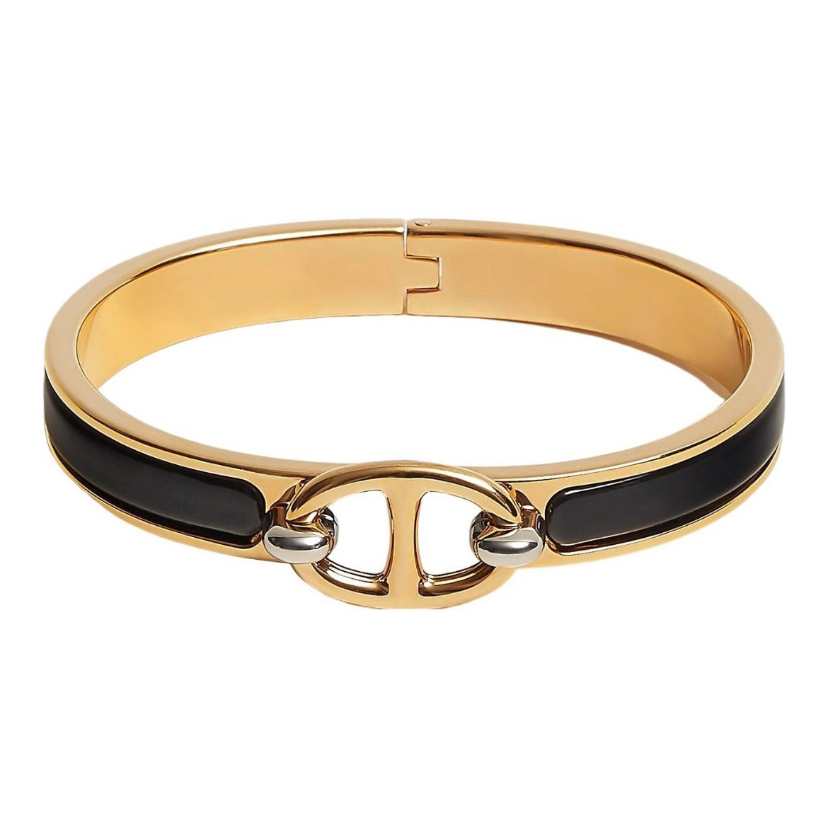 18K Mini Clic Chaine D'ancre Hermès Bracelet