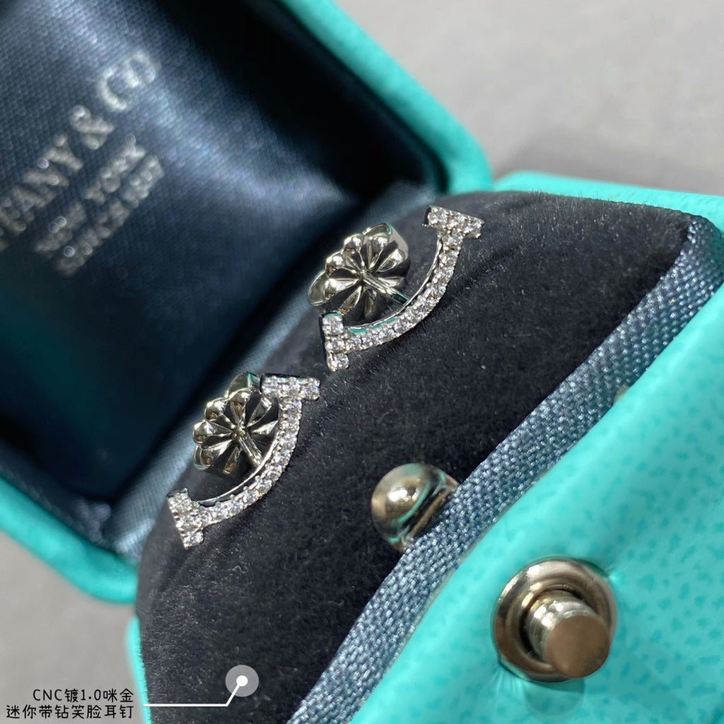 18K Tiffany & Co. Smile Diamonds Earrings