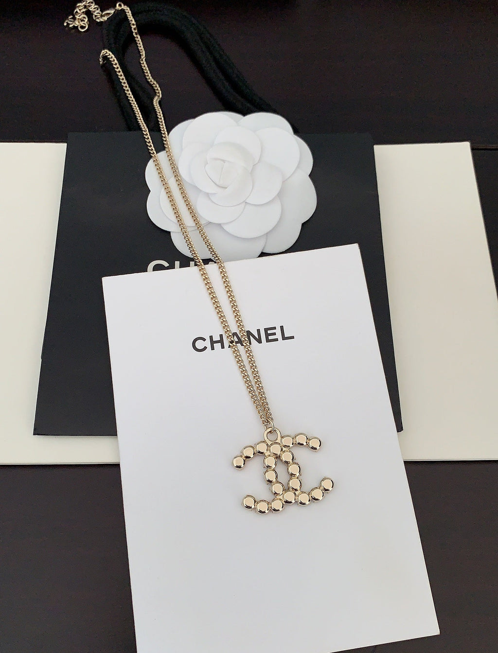 18K Chanel Color Crystals Necklace