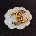 18K Chanel Paris Gold Brooch