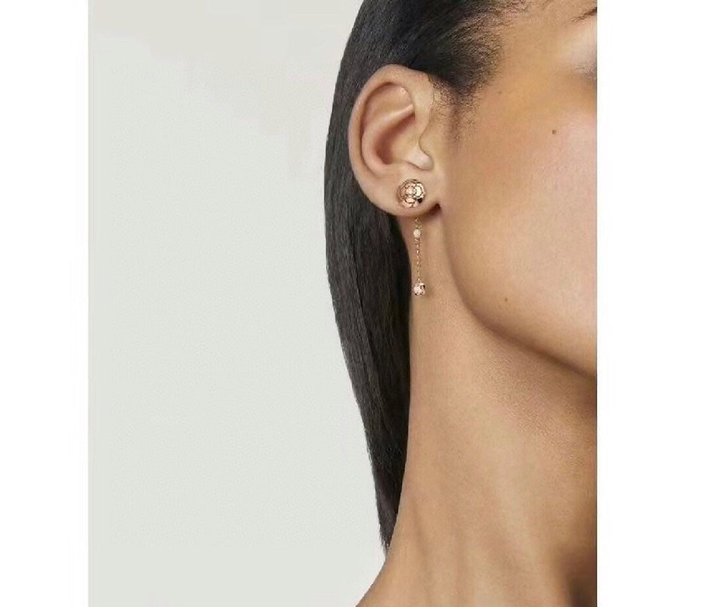 18K Chanel Camellia Earrings