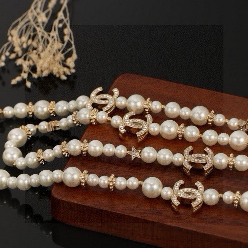 18K Chanel 26C Long Pearl Necklace