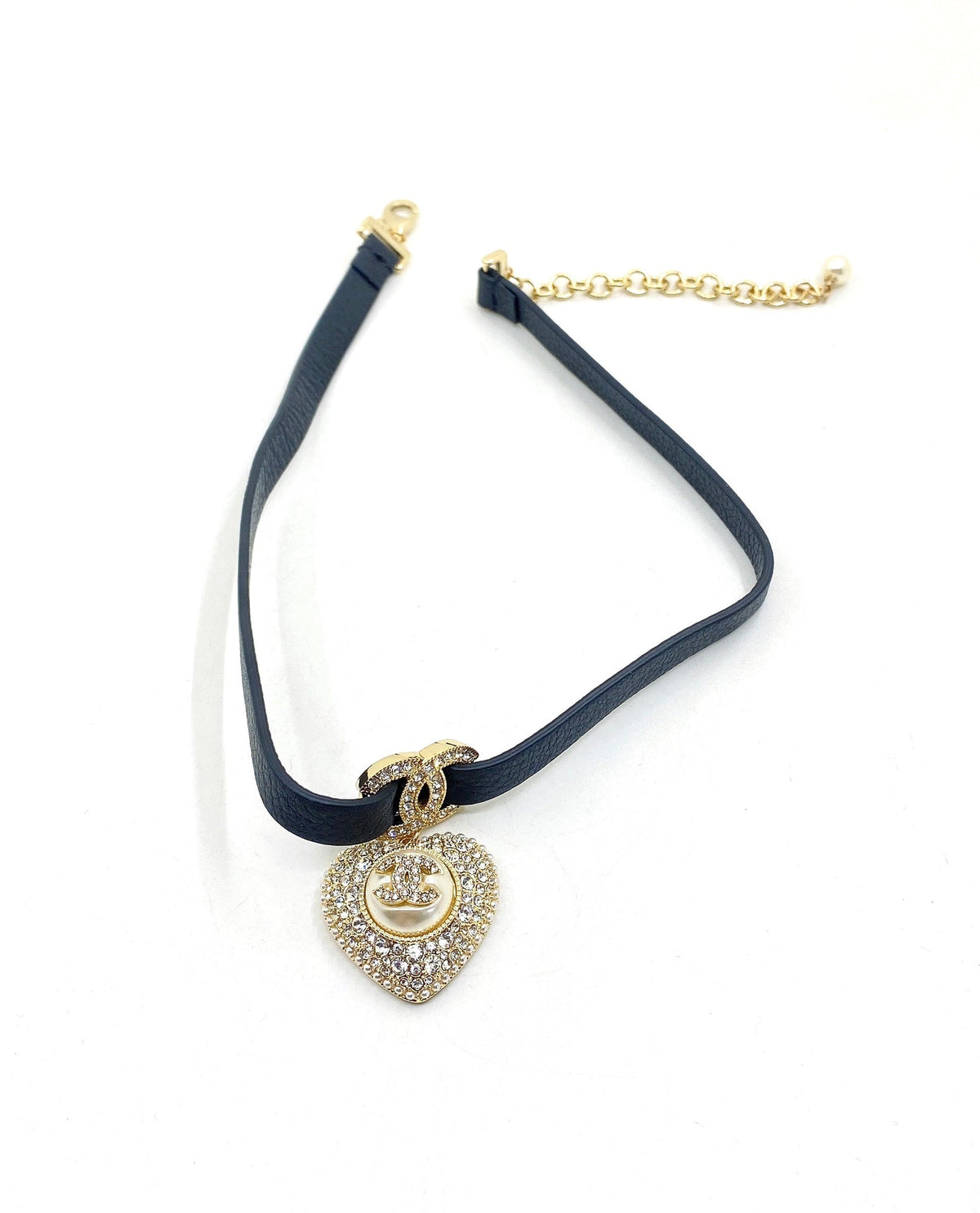 18K Chanel 2021 Leather Choker Necklace