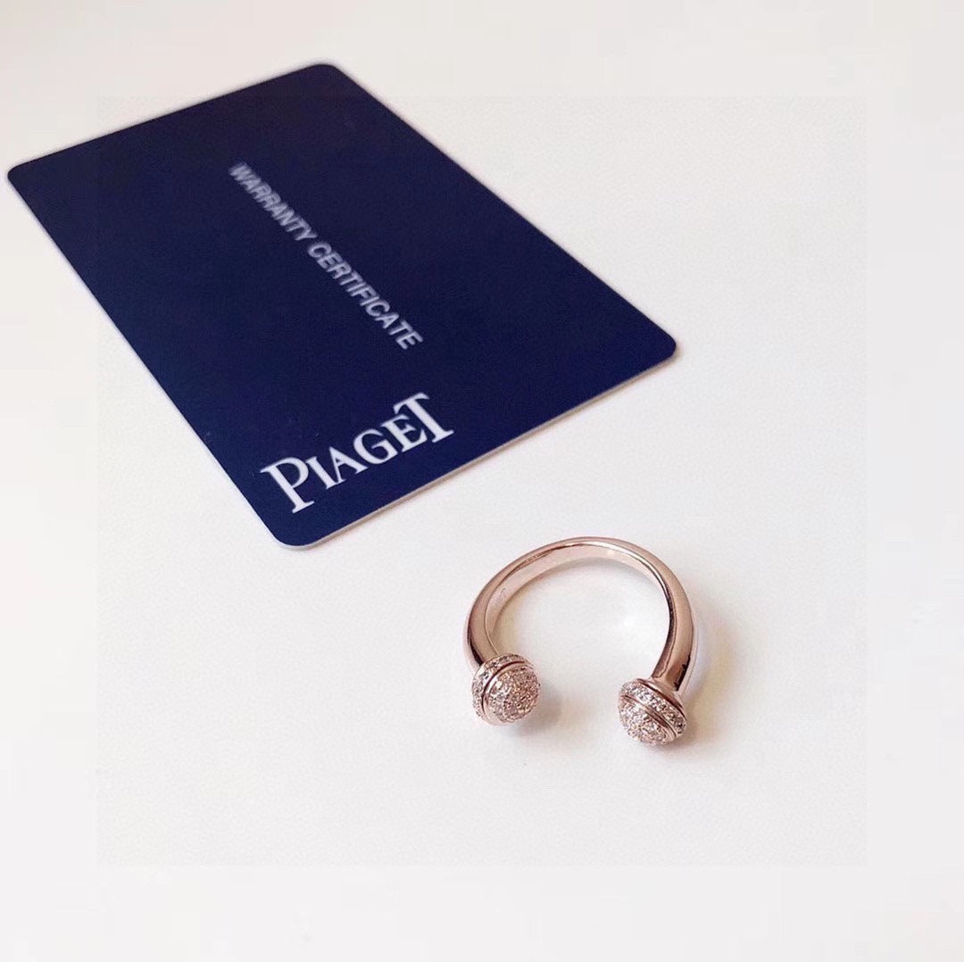 18K Piaget Open Rose Gold Ring