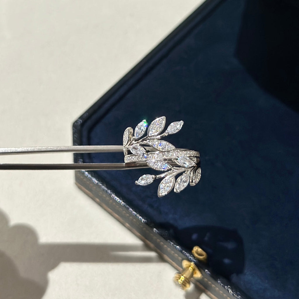 18K Tiffany & Co. Victoria Diamond Vine Bypass Ring