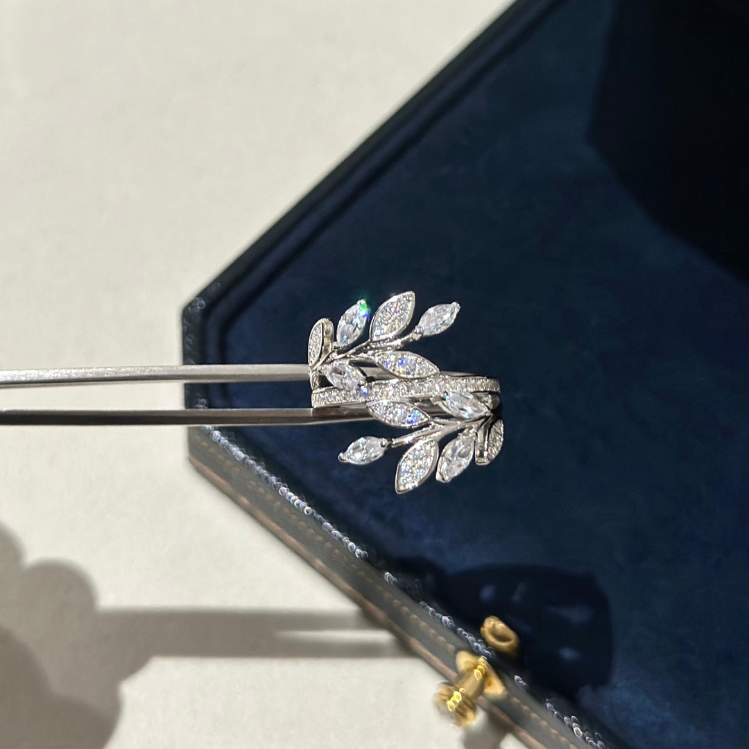 18K Tiffany & Co. Victoria Diamond Vine Bypass Ring