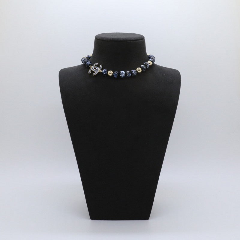 18K Chanel Blue Pearl Necklace