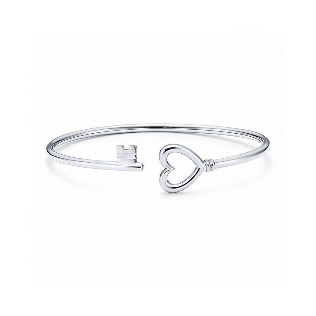 18K Tiffany & Co. Heart Key Wire Bracelet