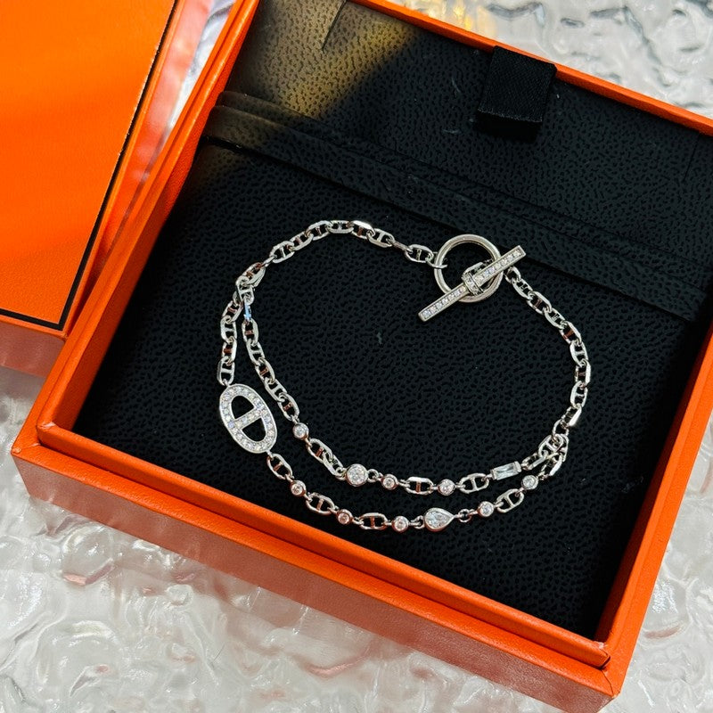 18K Hermès Farandole Diamond Bracelet