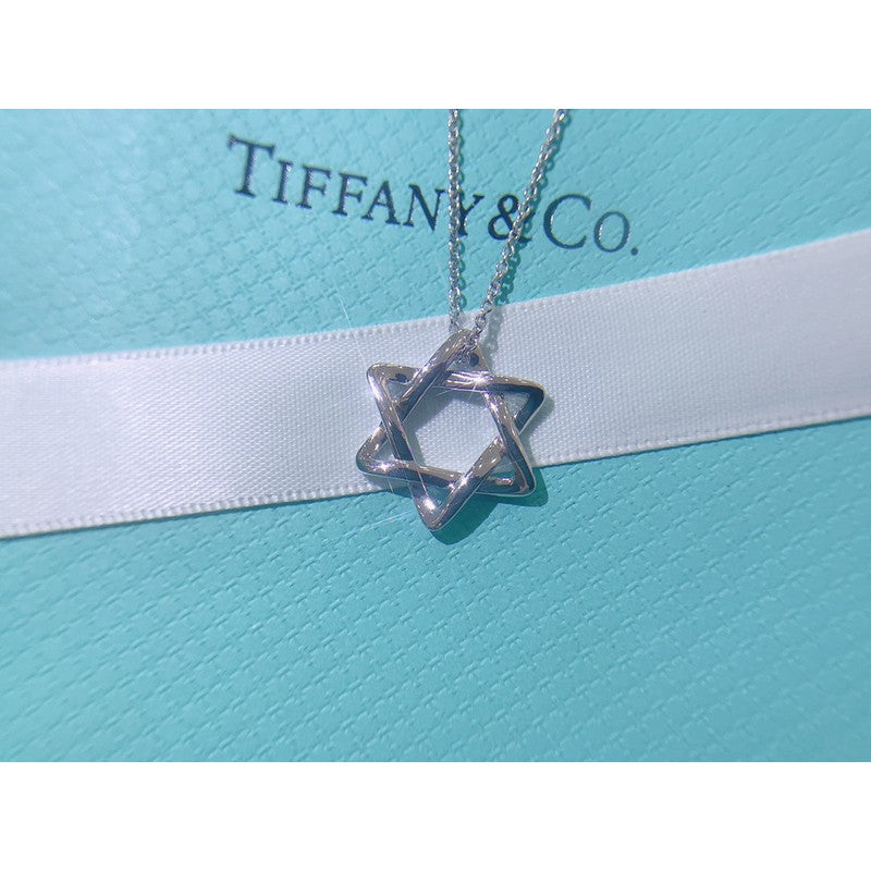 18K Tiffany & Co. Star of David Pendant Necklace