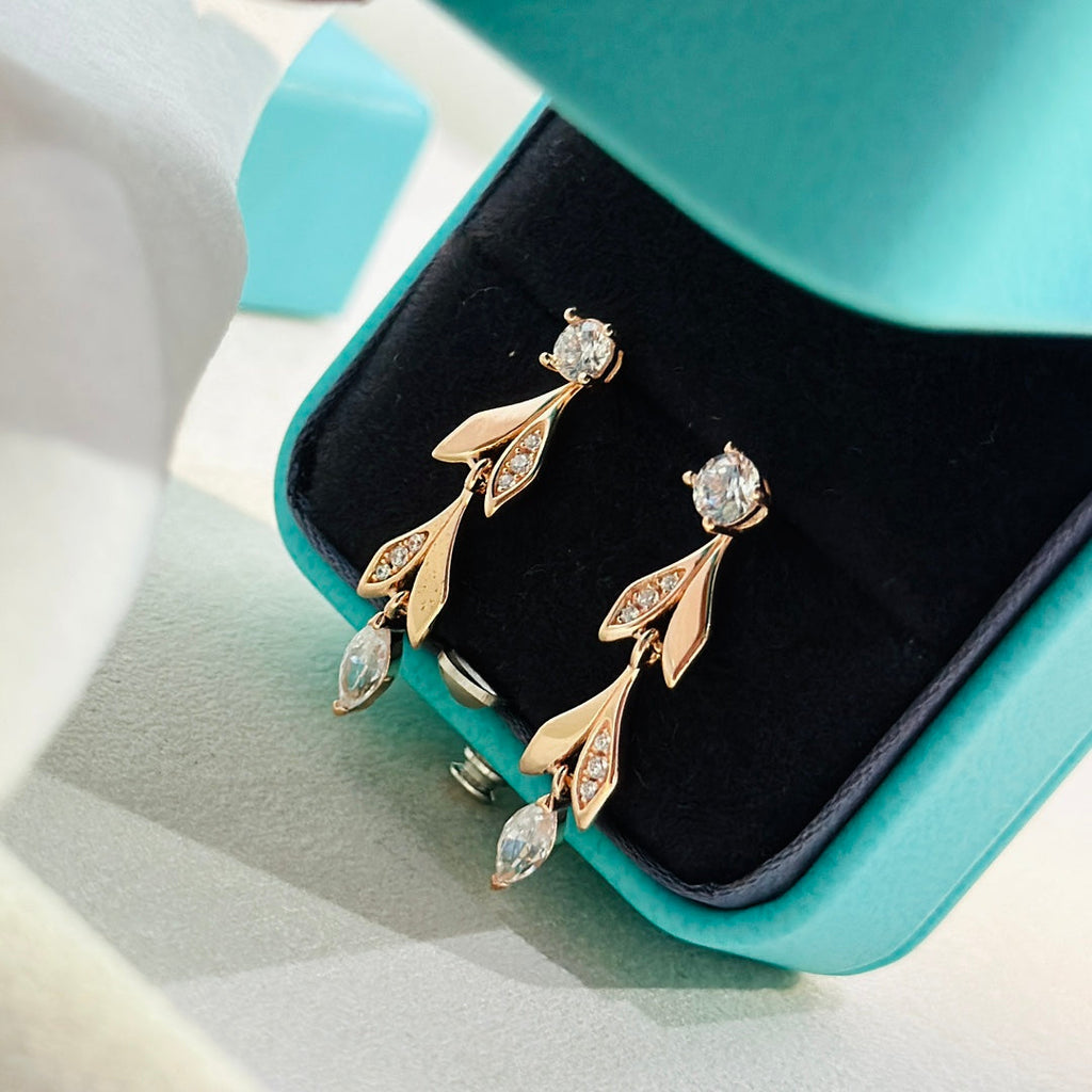 18K Tiffany & Co. Victoria Vine Convertible Drop Earrings