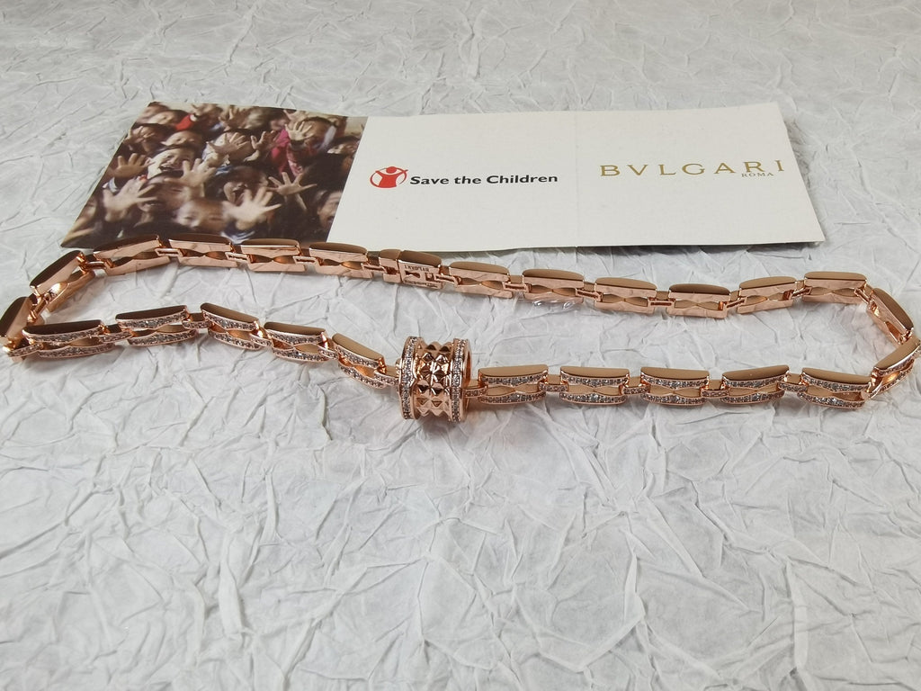 18K BVLGARI B.ZERO1 Diamonds Chain Link Necklace