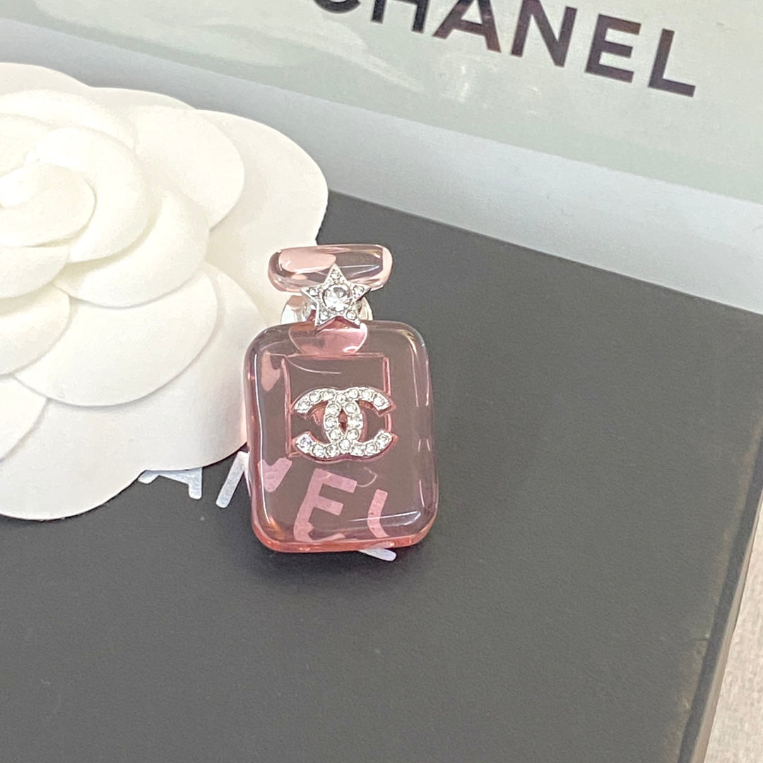 18K Chanel Perfume Color Bottle Brooch