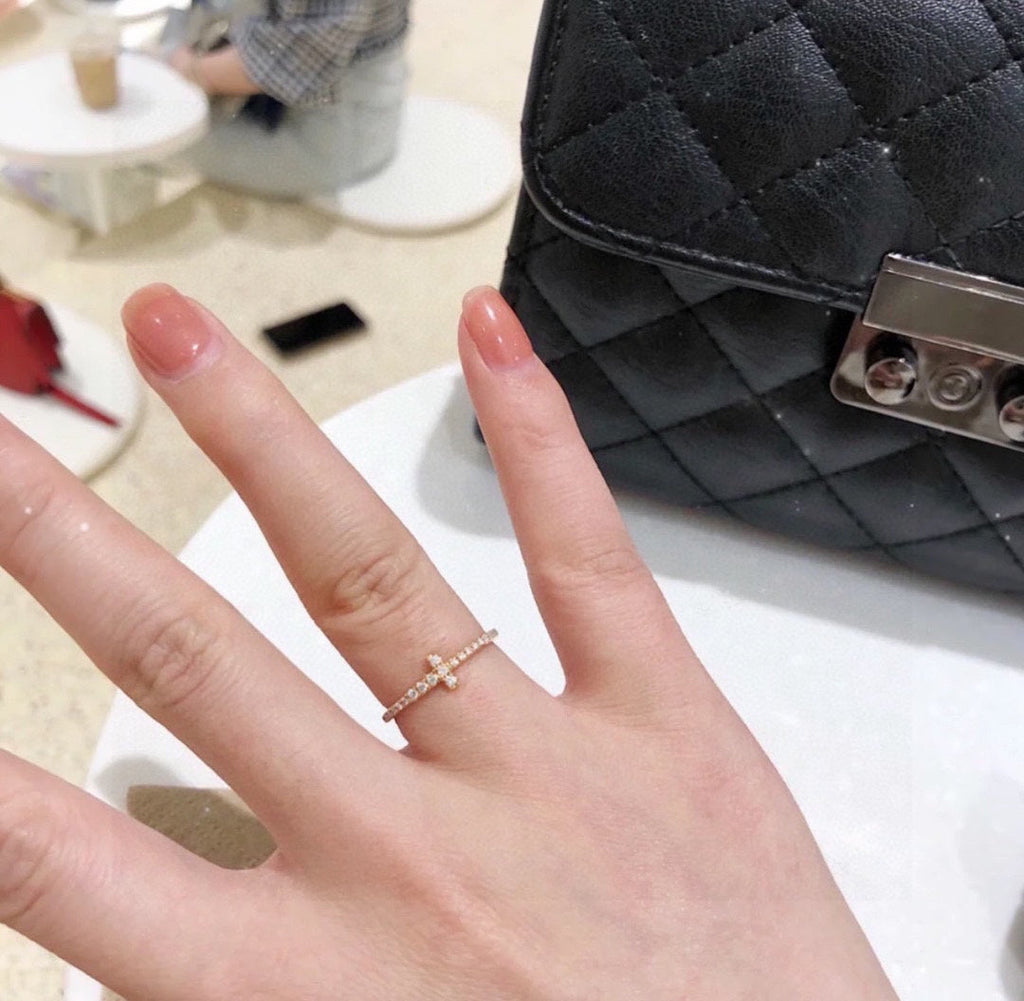 18K Tiffany & Co. Diamond Wire Ring