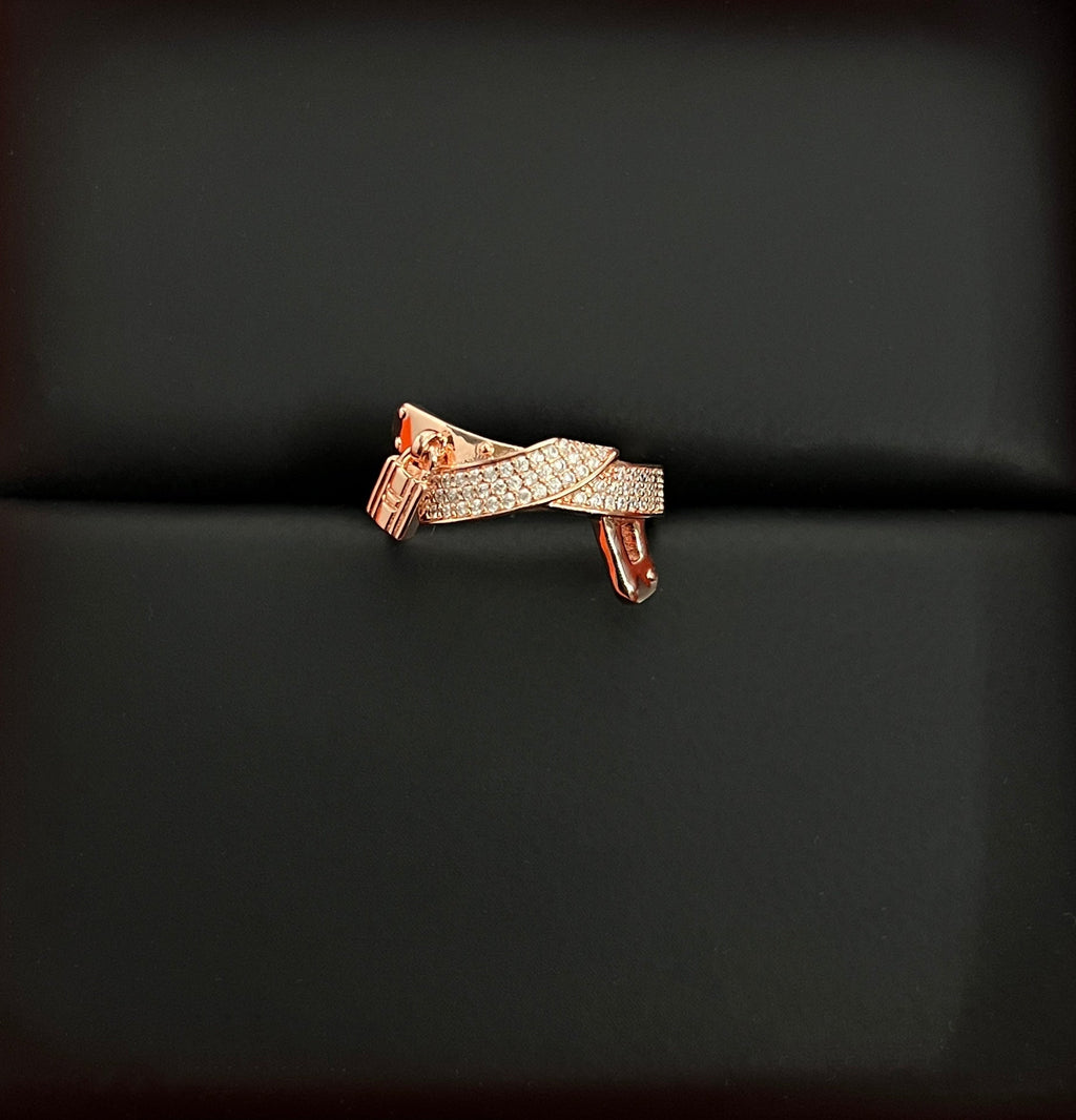 18K Kelly Gavroche Diamonds Hermès Ring