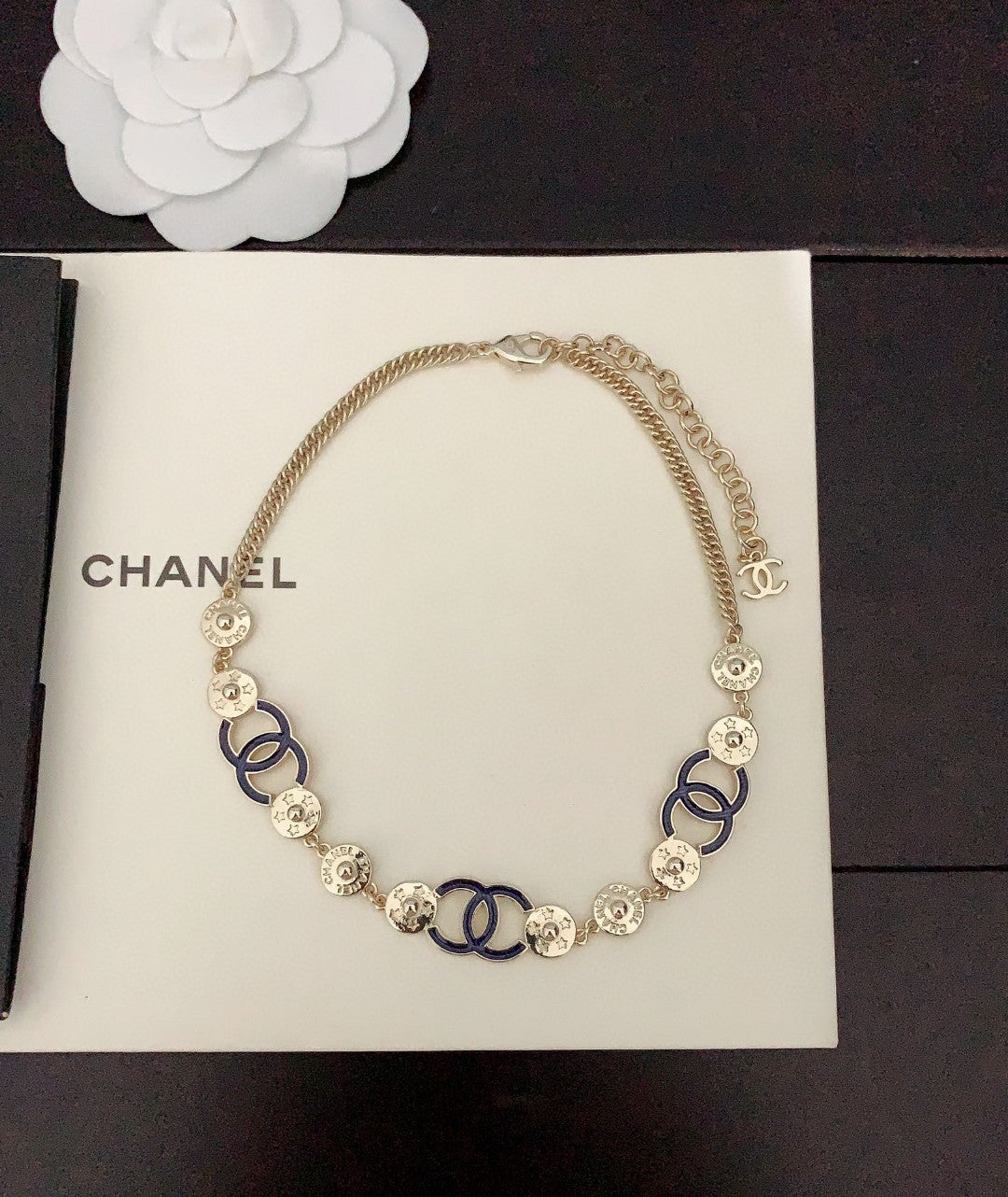 18K Blue Chanel Choker Necklace