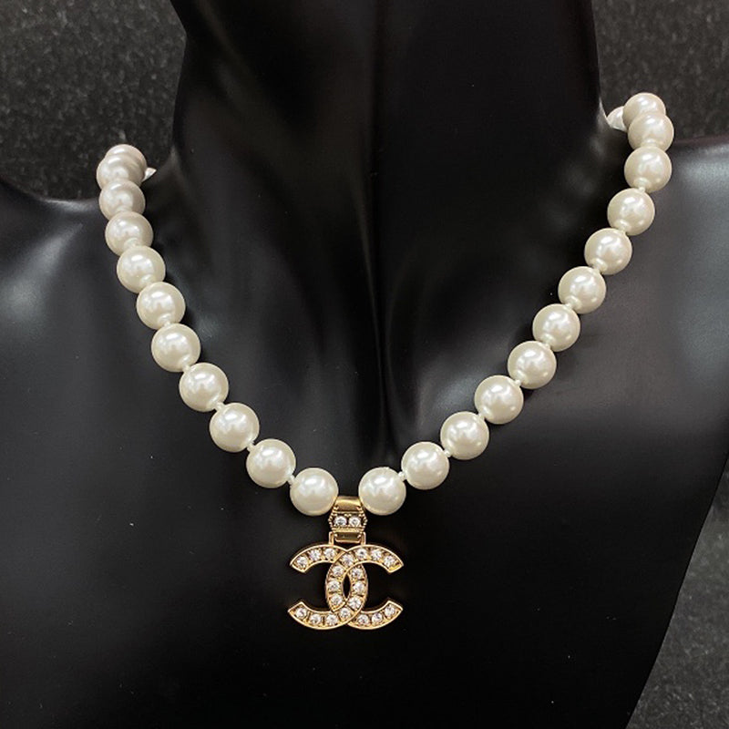 18K Chanel Pearl Chain Necklace