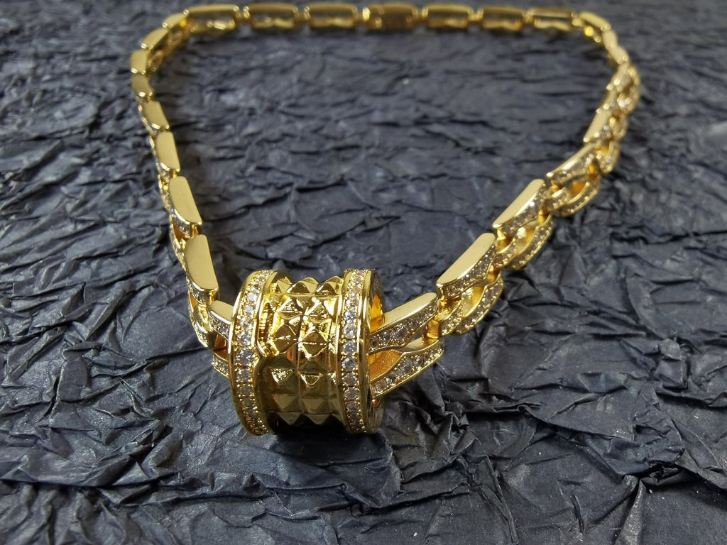 18K BVLGARI B.ZERO1 Diamonds Chain Link Necklace