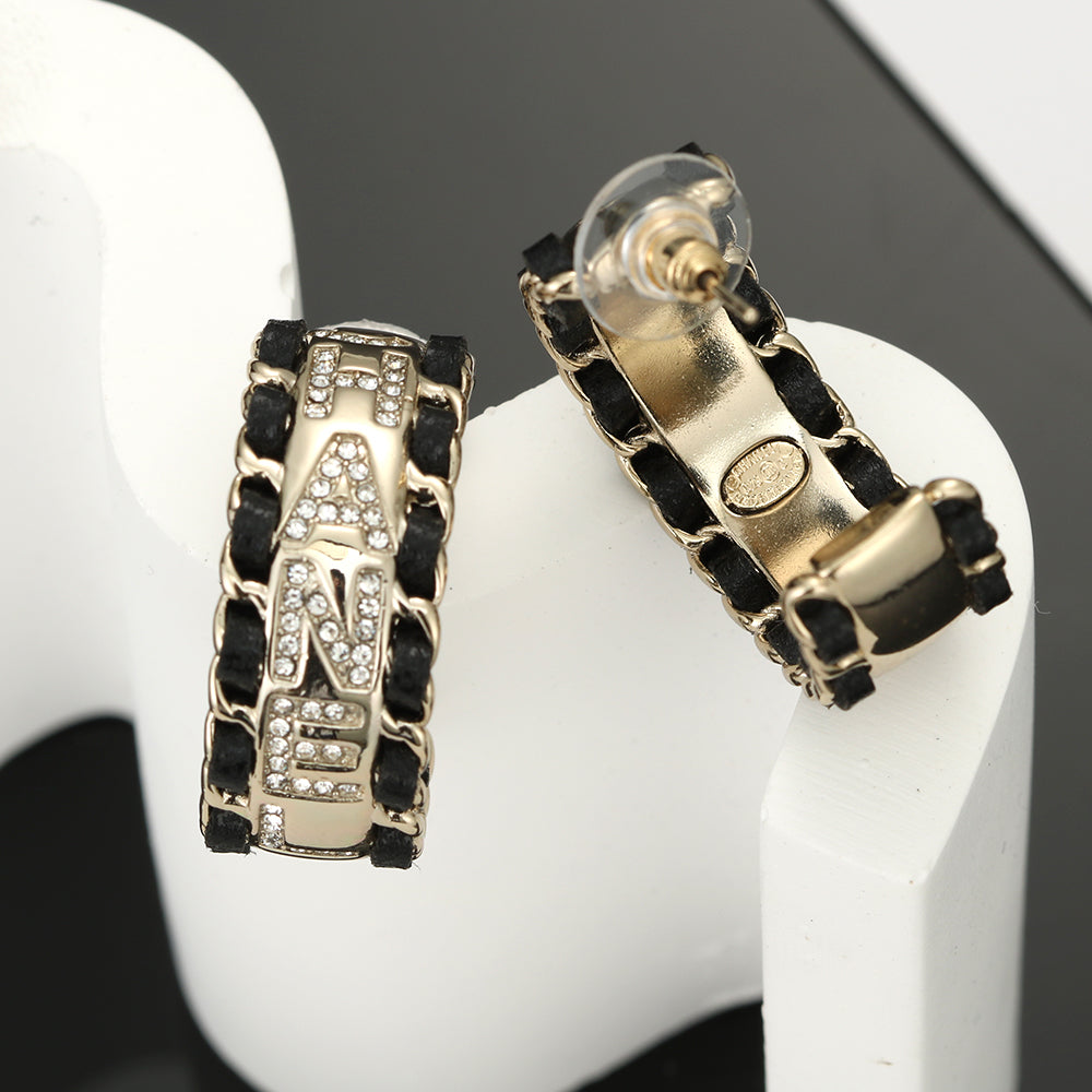 18K Chanel Strass Earrings