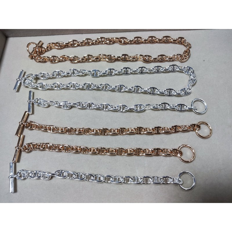 18K Hermès Cha?ne D'ancre Encha?n¨¦e Bracelet