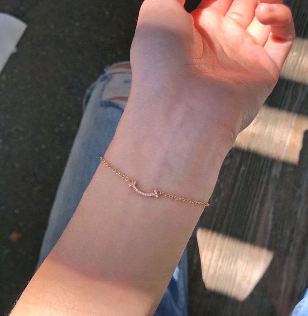 18K Tiffany & Co. Smile Diamond Bracelet