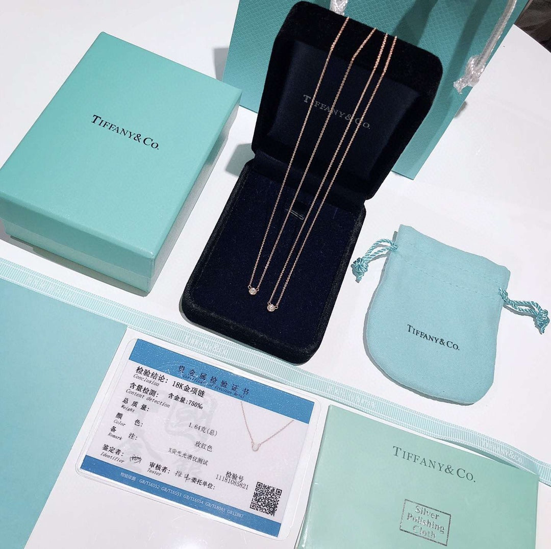 18K Tiffany & Co. Elsa Peretti Diamonds Necklace
