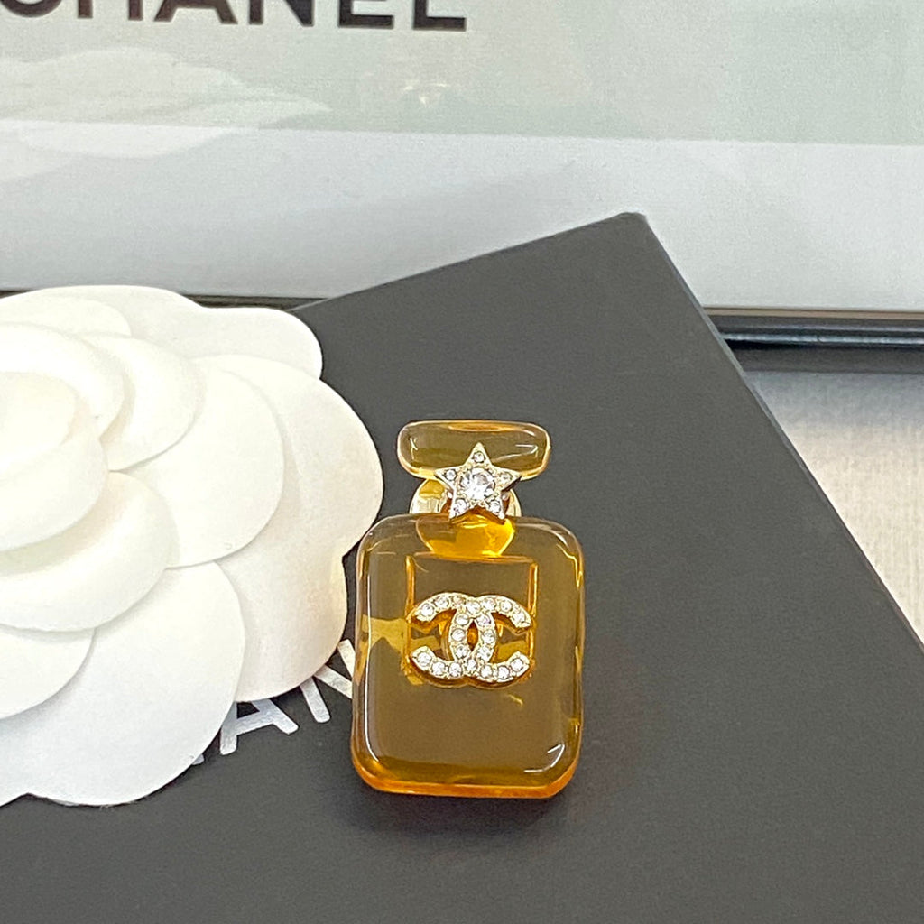 18K Chanel Perfume Color Bottle Brooch