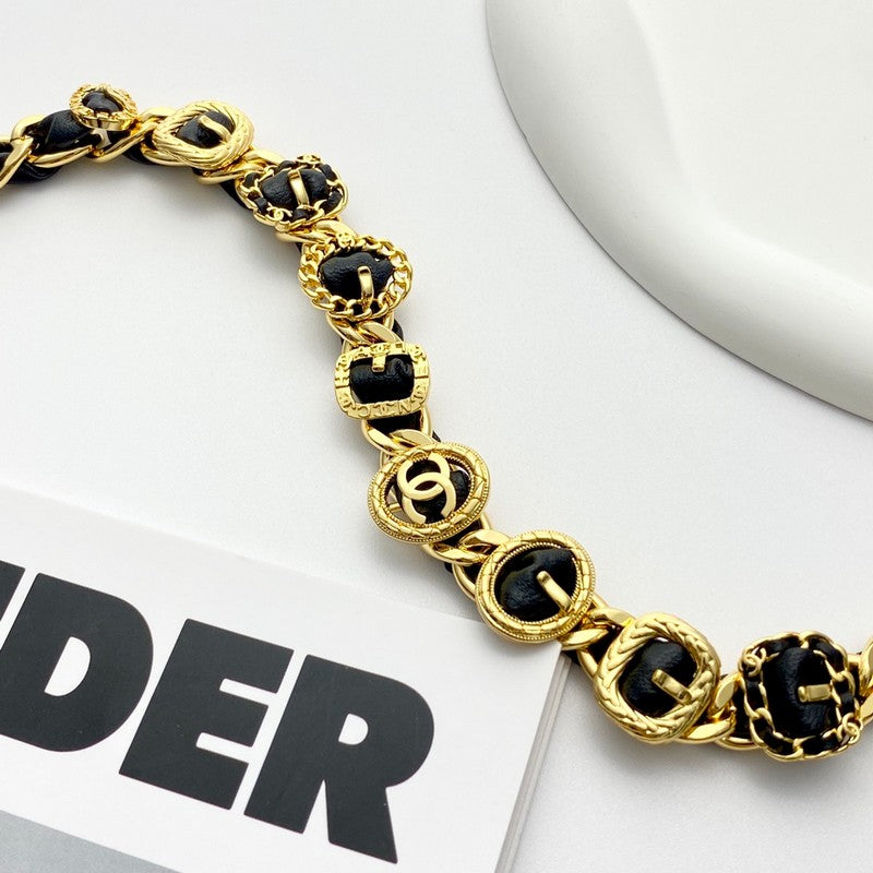 18K Chanel 2024 Leather Necklace