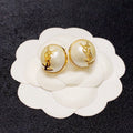 18K Saint Laurent YSL White & Red Earrings
