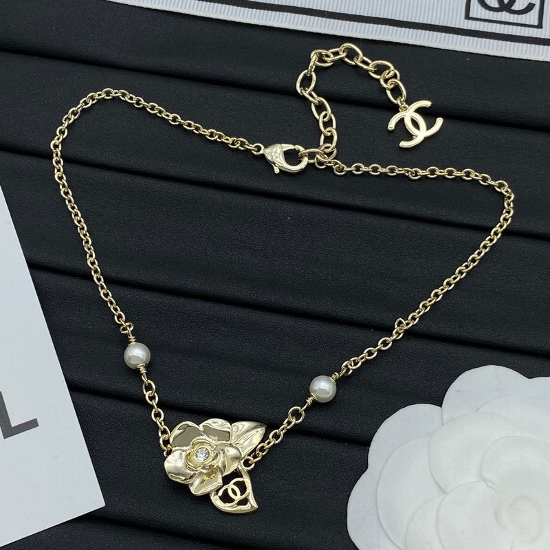 18K Chanel Camellia Necklace