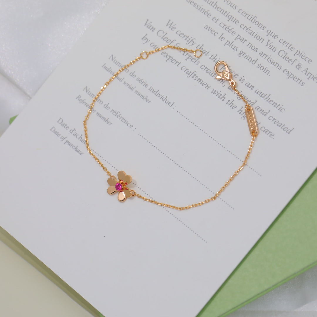 18K Van Cleef & Arpels Frivole Ruby Bracelet