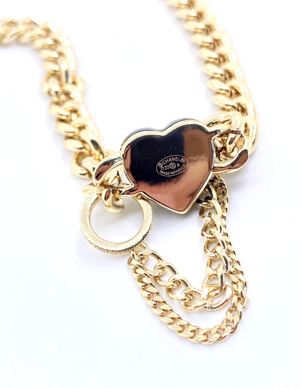 18K Chanel Black Choker Necklace