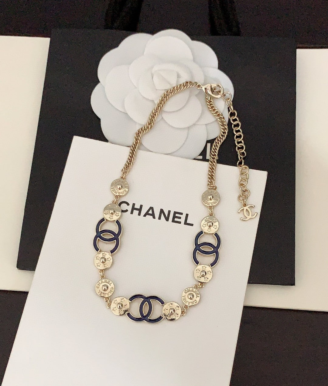 18K Blue Chanel Choker Necklace