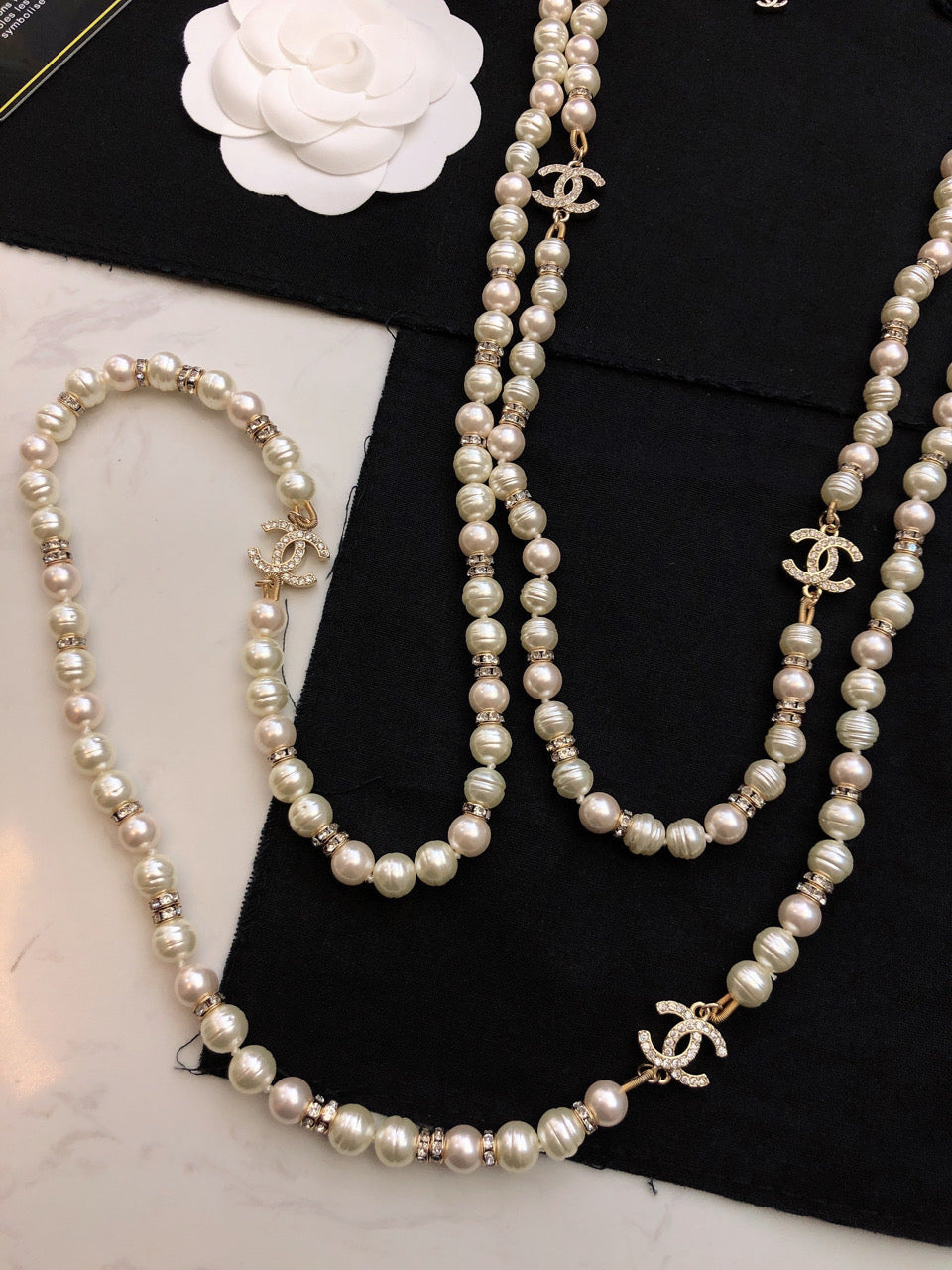 18K Chanel Pearl Choker Necklace
