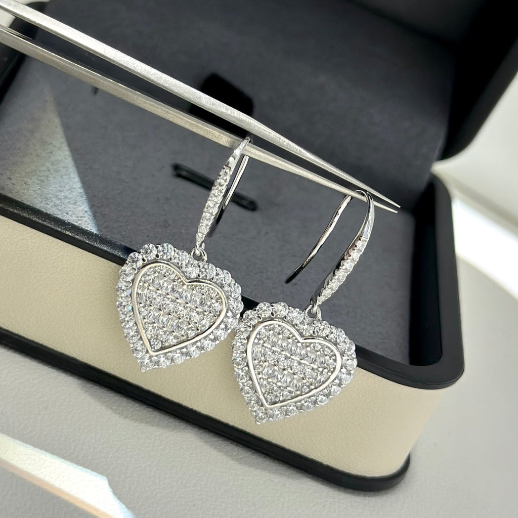 18K Tiffany & Co. Heart Diamonds Earrings