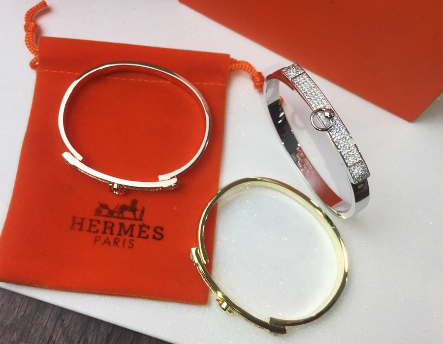 18K Collier De Chien Diamond Hermès Bracelet