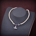 18K Vivienne Westwood Mini Bas Relief Pearls Necklace