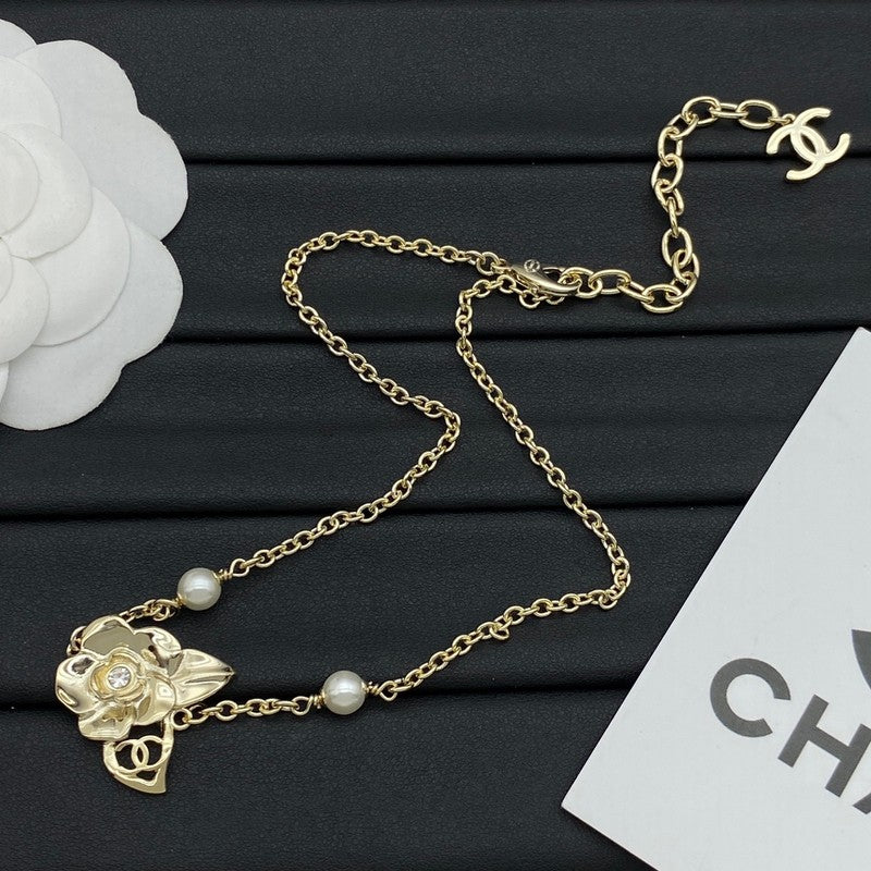 18K Chanel Camellia Necklace